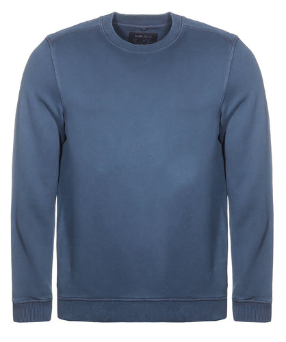 Sweatshirt - Casual Fit - Rundhals - Einfarbig - Dunkelblau
