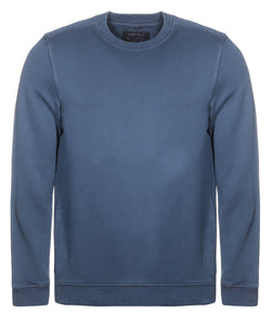 Sweatshirt - Casual Fit - Rundhals - Einfarbig - Dunkelblau