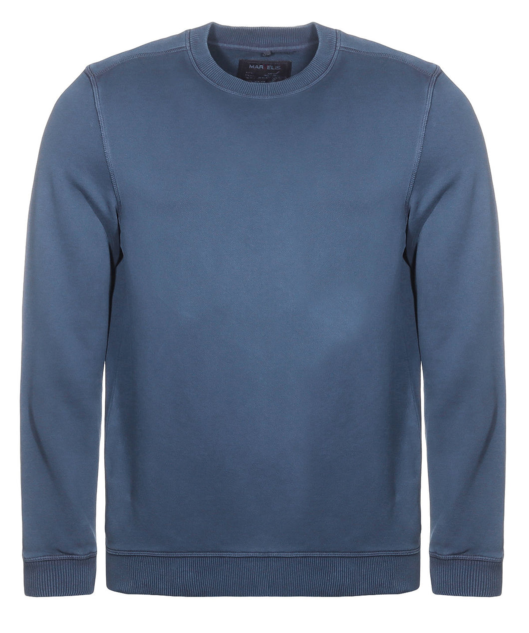 Sweatshirt - Casual Fit - Rundhals - Einfarbig - Dunkelblau