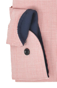Businesshemd - Modern Fit - Langarm - Struktur - Rot