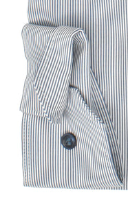 Businesshemd - Body Fit - Langarm - Gestreift - Dunkelblau
