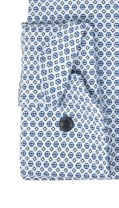Businesshemd - Body Fit - ELA - Muster - Blau