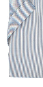Kurzarmhemd - Body Fit - Gestreift - Dunkelblau