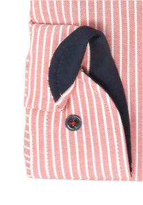 Businesshemd - Modern Fit - Langarm - Gestreift - Rot