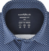Laden Sie das Bild in den Galerie-Viewer, Jerseyhemd - Modern Fit - ELA - Einfarbig - Dunkelblau
