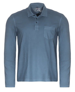 Poloshirt - Casual Fit - Polokragen - Einfarbig - Dunkelblau