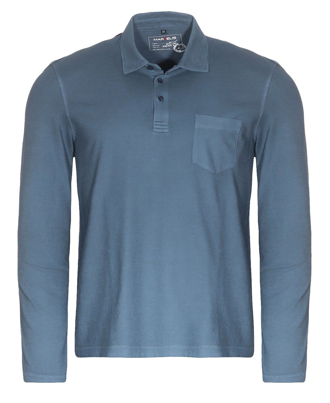 Poloshirt - Casual Fit - Polokragen - Einfarbig - Dunkelblau