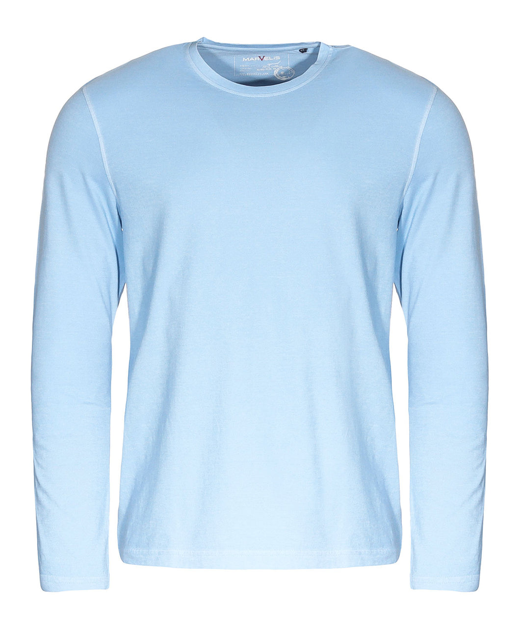 T-Shirt - Casual Fit - Rundhals - Einfarbig - Hellblau