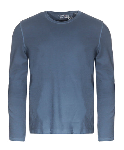 T-Shirt - Casual Fit - Rundhals - Einfarbig - Dunkelblau