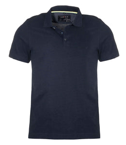 Poloshirt - Casual Fit - Polokragen - Einfarbig - Dunkelblau