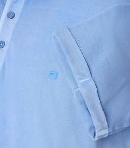 Poloshirt - Casual Fit - Hellblau