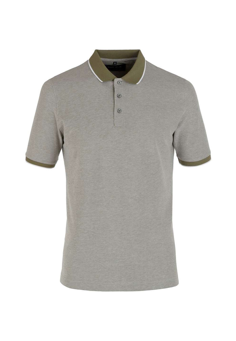 Poloshirt - Casual Fit - Polokragen - Einfarbig - Olive