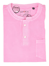 Load image into Gallery viewer, Poloshirt - Casual Fit - Stehkragen - Einfarbig - Rosa
