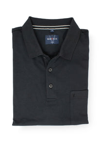 Poloshirt - Quick Dry - Einfarbig - Schwarz