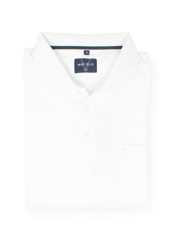 Poloshirt - Quick Dry - Einfarbig - Weiß