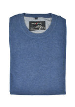 Laden Sie das Bild in den Galerie-Viewer, Pullover - Casual Fit - Rundhals - Einfarbig - Blau