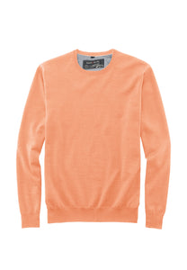 Pullover - Casual Fit - Rundhals - Einfarbig - Koralle