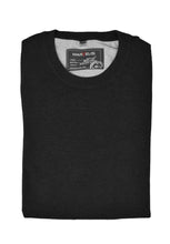 Laden Sie das Bild in den Galerie-Viewer, Pullover - Casual Fit - Rundhals - Einfarbig - Schwarz