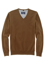 Load image into Gallery viewer, Pullover - Casual Fit - V-Ausschnitt - Einfarbig - Braun