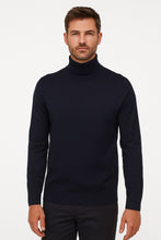 Load image into Gallery viewer, Rollkragenpullover - Casual Fit - Merino - Einfarbig - Marine