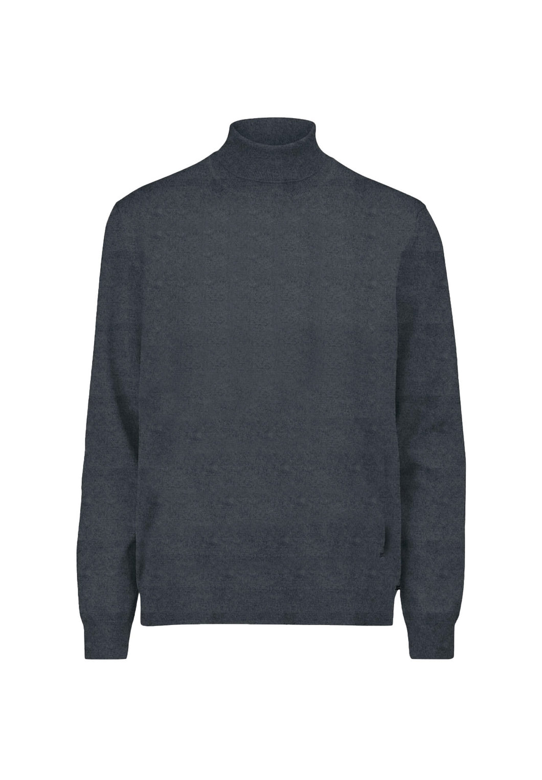 Rollkragenpullover - Casual Fit - Merino - Einfarbig - Anthrazit