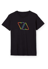 Laden Sie das Bild in den Galerie-Viewer, Rundhalsshirt - Modern Fit - Print Viva - Schwarz