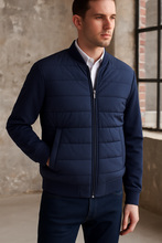 Laden Sie das Bild in den Galerie-Viewer, Steppjacke/Übergangsjacke - Casual Fit - Einfarbig - Marine