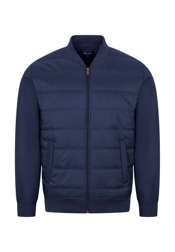 Steppjacke/Übergangsjacke - Casual Fit - Einfarbig - Marine