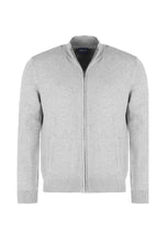 Laden Sie das Bild in den Galerie-Viewer, Strickjacke - Casual Fit - Einfarbig - Grau