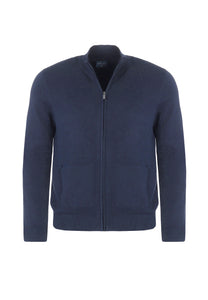 Strickjacke - Casual Fit - Einfarbig - Marine