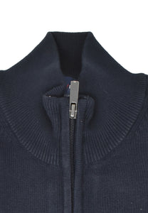 Strickjacke - Casual Fit - Einfarbig - Marine
