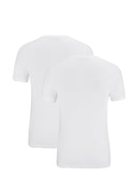 Laden Sie das Bild in den Galerie-Viewer, T-Shirt Doppelpack - Body Fit - Rundhals - Weiß