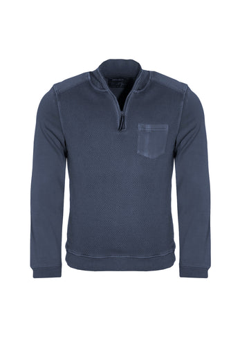 Troyer - Casual Fit - Einfarbig - Dunkelblau