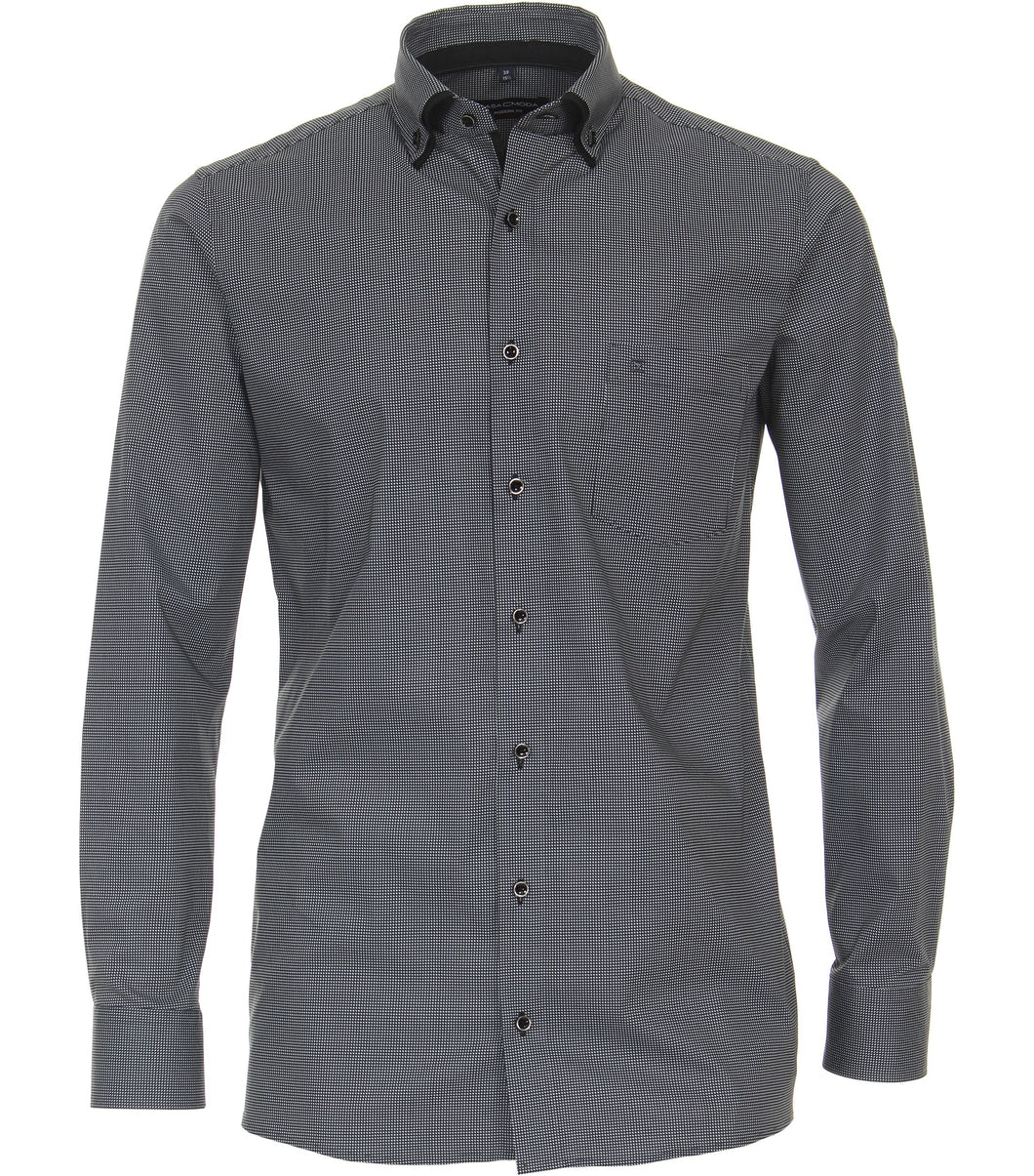 Businesshemd - Modern Fit - Langarm - Einfarbig - Schwarz