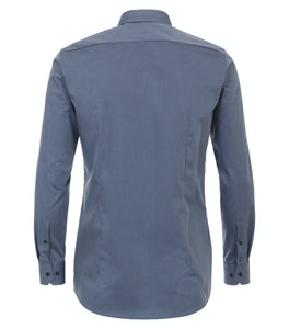 Businesshemd - Body Fit - Langarm - Einfarbig - Blau