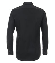 Laden Sie das Bild in den Galerie-Viewer, Businesshemd - Body Fit - Langarm - Einfarbig - Schwarz