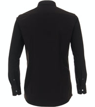 Laden Sie das Bild in den Galerie-Viewer, Jerseyhemd - Modern Fit - Langarm - Einfarbig - Schwarz
