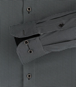 Businesshemd - Modern Fit - Langarm - Einfarbig - Schwarz