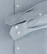 Laden Sie das Bild in den Galerie-Viewer, Jerseyhemd - Modern Fit - Langarm - Einfarbig - Hellblau