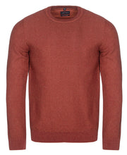 Load image into Gallery viewer, Marvelis Herren Pullover Casual Fit Rundhals Struktur Bordeaux