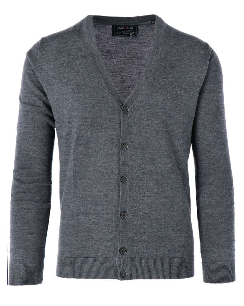 Cardigan - Casual Fit - Merino - Anthrazit