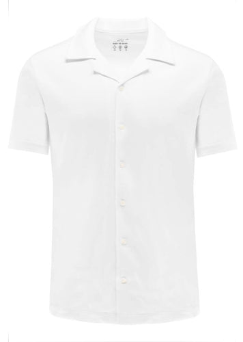 Marvelis Herren Poloshirt Modern Fit Polokragen Einfarbig Weiß