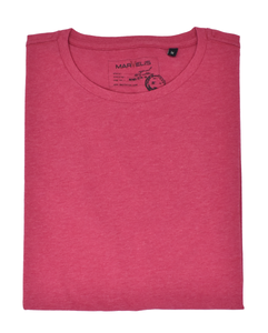 Marvelis Basic T-Shirt Halbarm Uni Magenta  reine Baumwolle