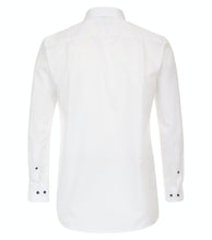 Laden Sie das Bild in den Galerie-Viewer, CASAMODA Herren Businesshemd Comfort Fit Kent-Kragen Langarm Einfarbig Weiß