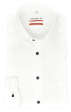 Laden Sie das Bild in den Galerie-Viewer, Marvelis Herren Businesshemd Modern Fit Kent Kragen Langarm Einfarbig Weiß
