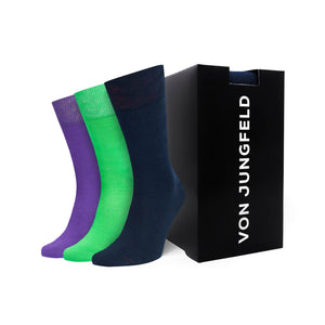 von Jungfeld Herren Socken von Jungfeld Herren Socken Drei mit Klasse 3er-Box - 3er-Box blau