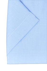 Kurzarmhemd - Comfort Fit - Einfarbig - Hellblau