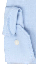 Laden Sie das Bild in den Galerie-Viewer, Marvelis Herren Langarmhemd Modern Fit Button Down Kragen Langarm Struktur Hellblau