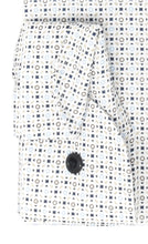 Laden Sie das Bild in den Galerie-Viewer, Marvelis Herren Businesshemd Modern Fit Kent Kragen Langarm Muster Blau/Khaki/Weiß