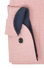 Laden Sie das Bild in den Galerie-Viewer, Marvelis Herren Businesshemd Modern Fit Kent Kragen Extra Langer Arm 69cm Struktur Rot